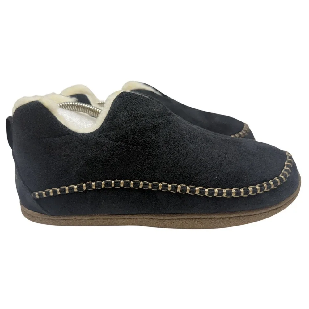 RockDove‎ Men's Memory Foam Fleece Lined Slippers Black US Size 11 New NWOB